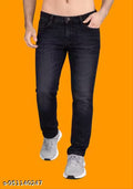 MEN SOLID REGULAR JEANS