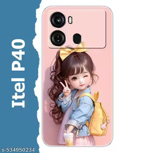 ItelP40 Back Cover , ItelP40 Mobile Back Cover , Itell P40 Phone Back Cover , ItelP 40 Fancy Back Cover For Girls
