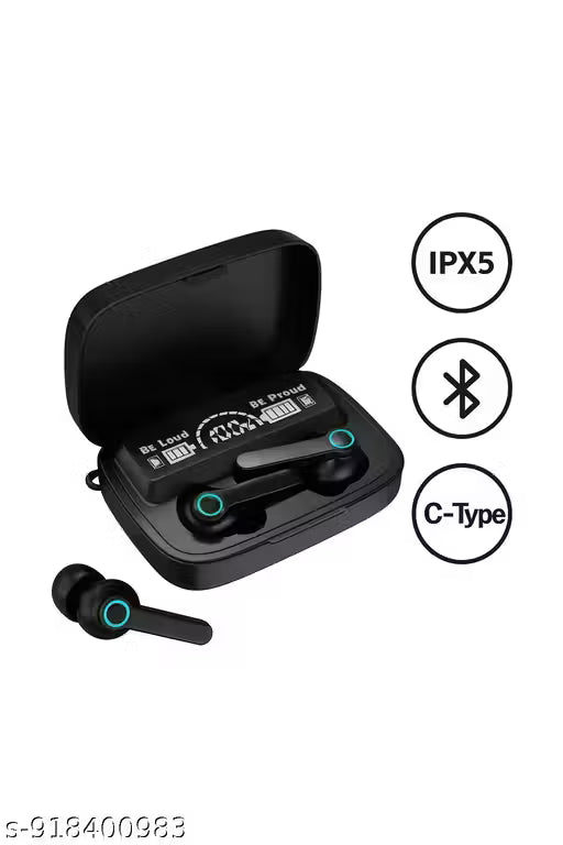 M19 Surround Sound Wireless Headset TWS Bluetooth Earbuds, Bluetooth 5.1, Stereo, IPX7 Waterproof, ANC, 50H Battery Backup B193