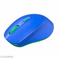 Portronics Toad 31 Wireless Mouse with 2.4 GHz Connectivity, USB Receiver, 10m Working Distance, Ergonomic Design, Auto Power Saving, Adjustable DPI for Laptop & PC (Blue)