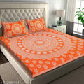 Cotton Jaipuri Printed Double Bed Bedsheet with 2 Pillow Cover