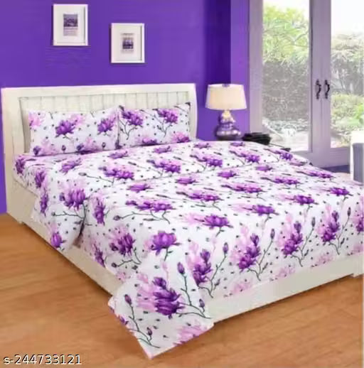 RD double bedsheet (90*90) size with 2 pillow covers