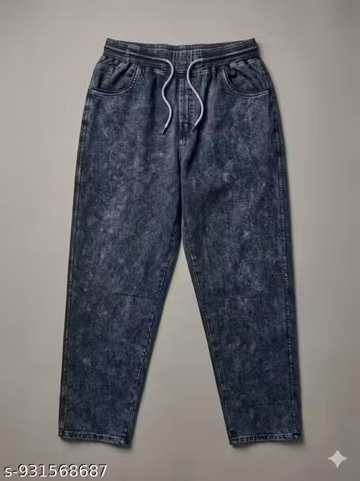 Acid black track pants