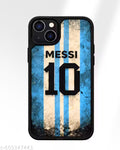 Apple iphone 15 Cases & Covers, Back cover for iPhone 15 Messi 10 Argentina Football Fan Edition Back Cover | Shockproof Printed Protective Case with Matte Finish