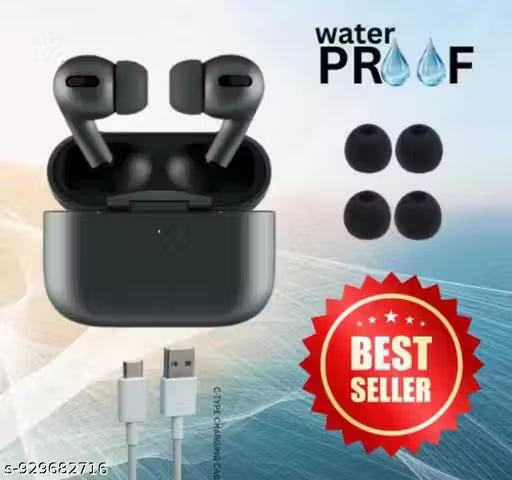 TECHWYNZ Wireless Bluetooth Ear buuds (black) High-Quality Sound Long Battary Life Touch Control Eear buds