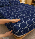 bedsheet/Elastic fitted bedsheet/Fitted bedsheet 260 Tc premium quality cotton bedsheet with 2 pillow covers.