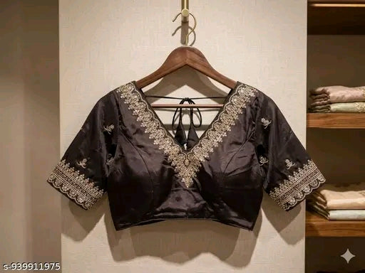 V neck party wear blouse.