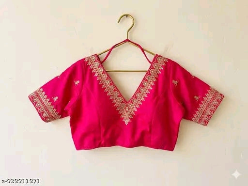 V neck party wear blouse.