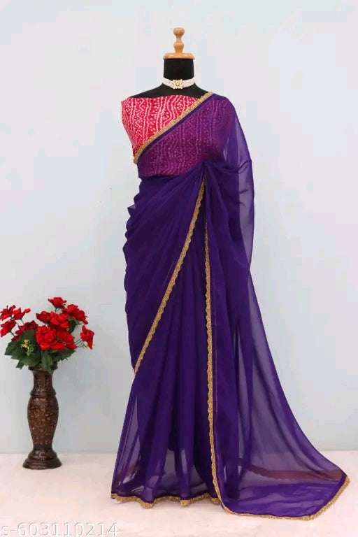 New trending party wear saree.