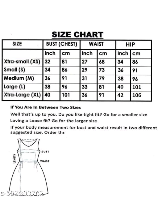 Sleeveless dress for women.