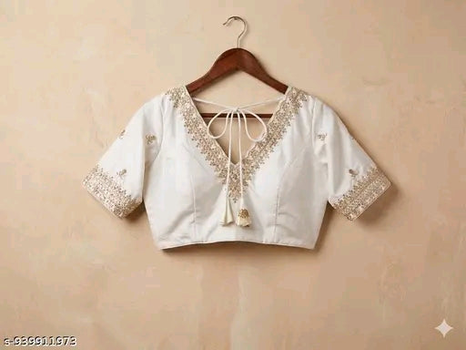 V neck party wear blouse.