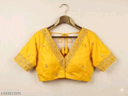 V neck party wear blouse.