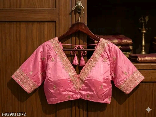 V neck party wear blouse.