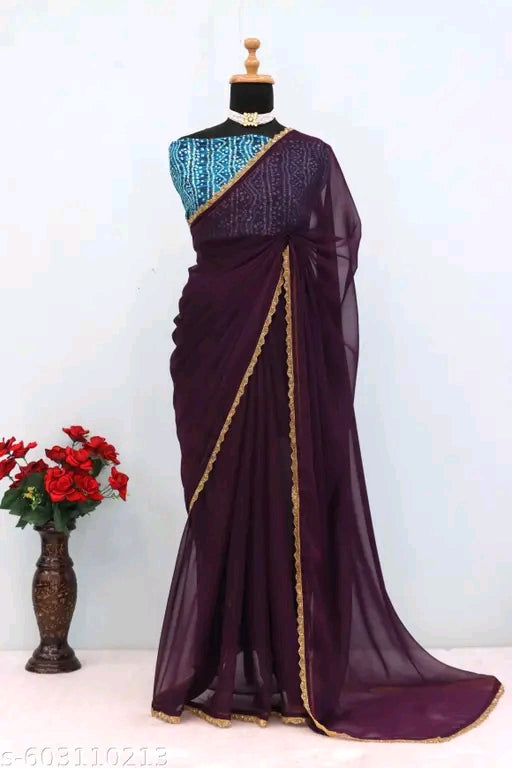 New trending party wear saree.
