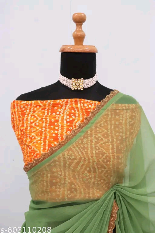 New trending party wear saree.