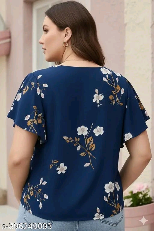 Floral casual short top.