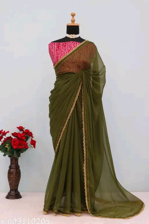 New trending party wear saree.