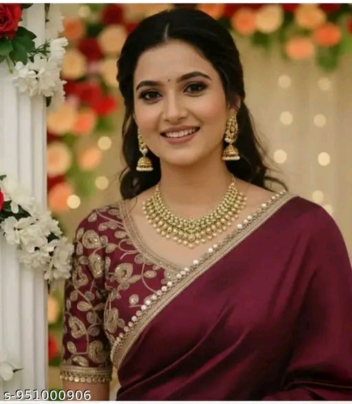 Premium embroidered saree.
