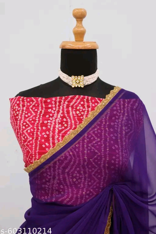 New trending party wear saree.