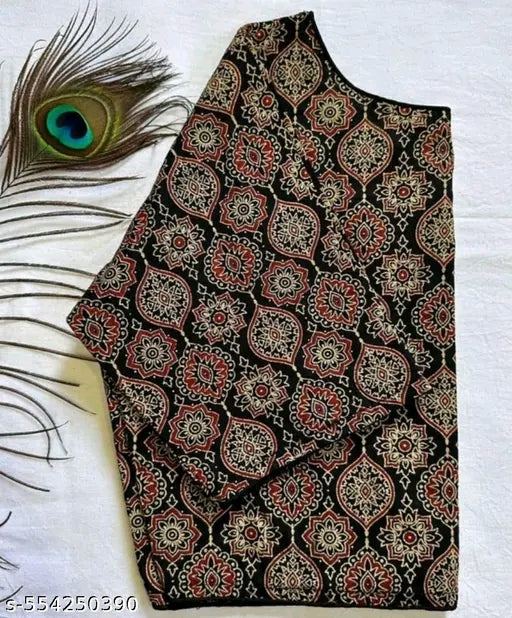 Ajrakh readymade printed blouse.