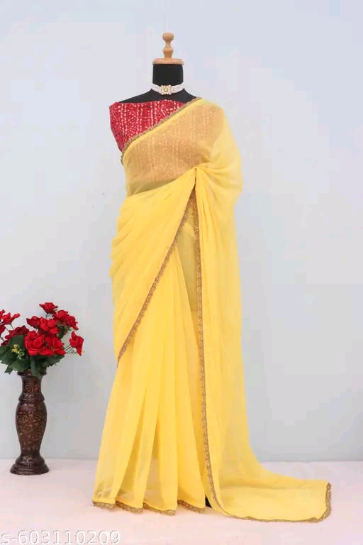 New trending party wear saree.