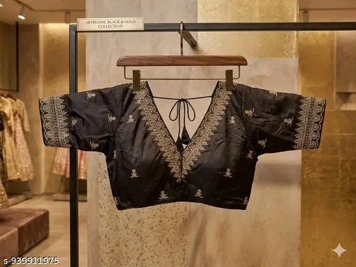 V neck party wear blouse.