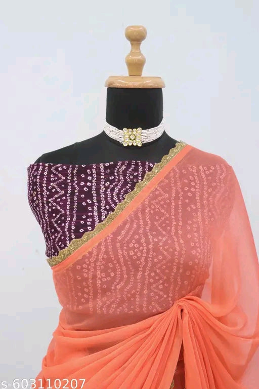 New trending party wear saree.