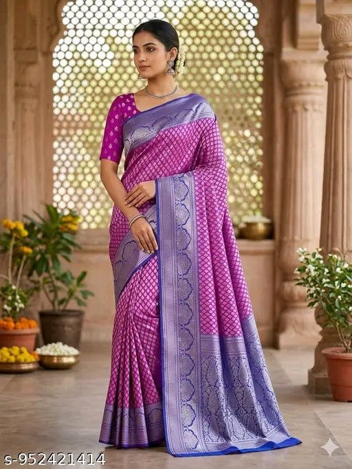 Malbury semi silk saree.