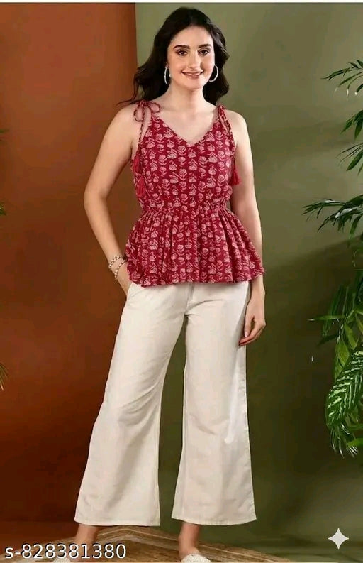 Off shoulder top.