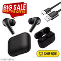Wireless Bluetooth Earbuds with Charging Case | TWS ENC Earbuds | Type-C Fast Charging | Touch Control | Deep Bass Stereo Sound | Long Battery Backup Earphones (Black)