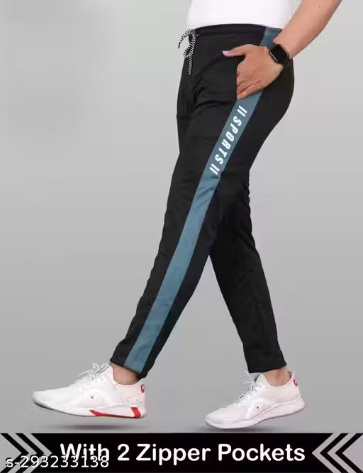 MALAKAR® Track Pants for Mens/Joggers for Men/Lower Lycra Blend with 2 Side Pockets for Gym, Exercise, Morning Walk, Sports