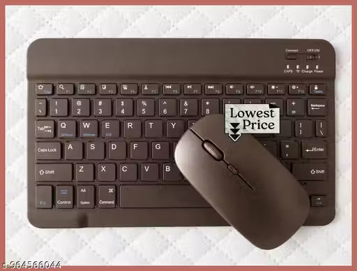 Premium Bluetooth Wireless Keyboard & Mouse Combo | Rechargeable Ultra-Slim Keyboard with Silent Typing, Multi-Device Connectivity & Type-C Fast Charging
