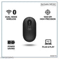 Matte White M333 Wireless Mouse Multi-Device Connection For Laptop (Pack of 1)