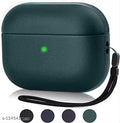 MVTECH Soft Silicone Case Compatible with Airpods Pro Case Cover, Shock-Proof Full Protection Sleeve Skin with Keychain, Front LED Visible (Mint Green)