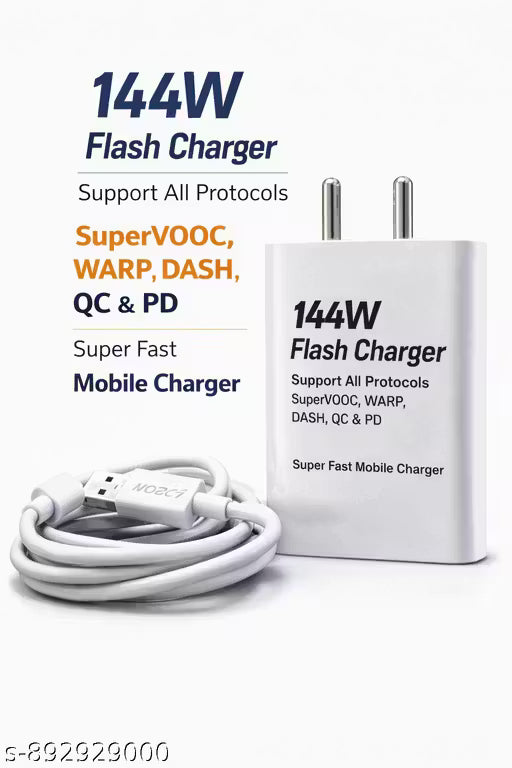 144W Flash Charger Supports FlashCharge and SuperVOOC