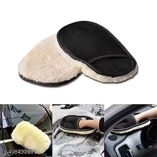2pcs Washing Glove Replacement Cleaning Tool Car Care 150x240mm Accessories