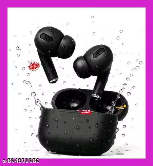 Wireless Earbuds Bluetooth 5.3 Earphones| TWS Earphones Full Touch Control headphon Built-in Microphone Immersive Sound Quality (BLACK)