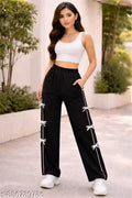 Womens Side Ribbon Lower Black Pack of 1