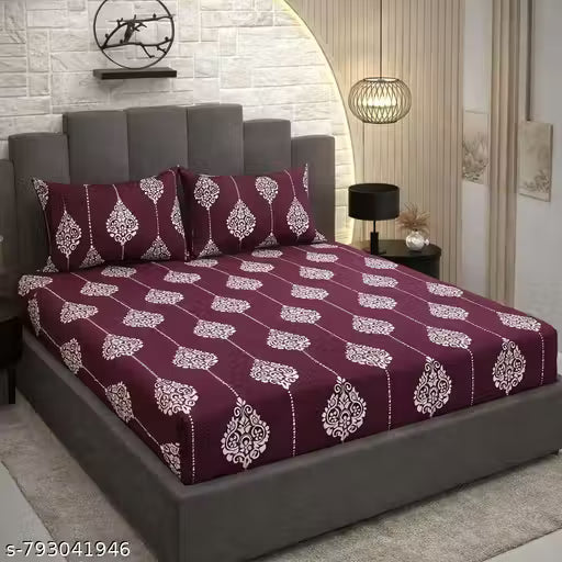 Double bedsheet with 2 pillow cover