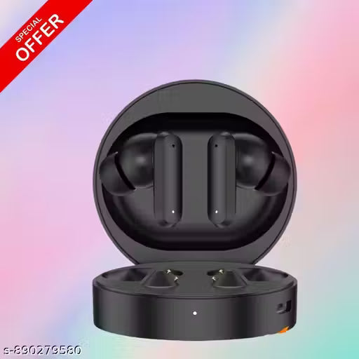 TN Round Wireless TWS Bluetooth Ear buds with Free Protective Case| High-Quality Sound | Long Battery Life | Touch Control Ear buds