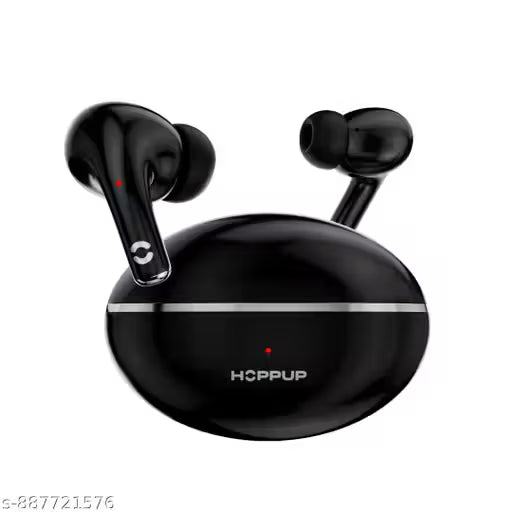 HOPPUP AirDoze E40 Earbuds with 40H PlayTime, 40MS Low Latency, AI ENC & 5.4v Bluetooth Headset (Black, True Wireless)