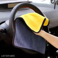 (Multi-colour)(Pack of 1)Microfiber Cloth for Car Cleaning (Size: 30 x 40 cm) Double Sided,Extra Thick Plush Towel for Car Detailing,