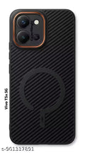 Stylish Vivo T5x 5G Back Cover | Luxury Carbon Fiber Texture Case | Fingerprint Resistant