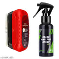 Renato Oil Film Cleaning Brush & Car Glass Cleaner Anti-Fog Spray | Windshield Defogger & Stain Remover for Interior & Exterior