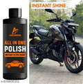 Mirror Shine All in One Liquid Polish (200ML) Car & Bike, with Microfiber Cloth, Dashboard Polish, Interior Polish, High Gloss, Long Lasting