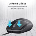 Portronics Toad 103 Wired Optical Mouse with 2400 DPI, Plug & Play, Ambidextrous, Hi-Optical Tracking, 1.5M Cable Length,