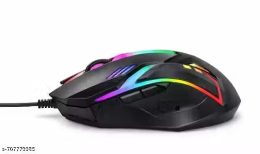 GAMING MOUSE Wired Ambidextrous Optical Gaming Mouse (USB 2.0, Black).