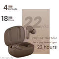 Hammer Solitude Bluetooth Earbuds with Upto 22H Playtime, Quad Mic with ENC, Fast Charging Type-C, IPX4 Water Resistant,