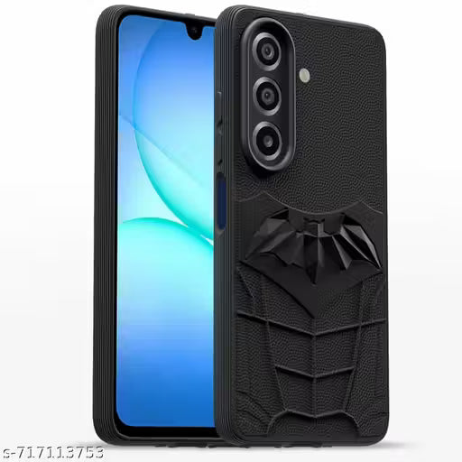 Samsung Galaxy F17 5G Back Cover || Mobihopper Soft Rubberised Comic Back Case with Inner Velvet Fabric for Samsung Galaxy F17 5G (Black )