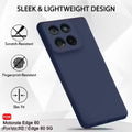 ZRN Moto Edge 60 Fusion 5G | Moto Edge 60 5G Back Case Cover | Soft Silicon| Protective Sleek Profile | Camera Protection Bump Back Case (Blue)